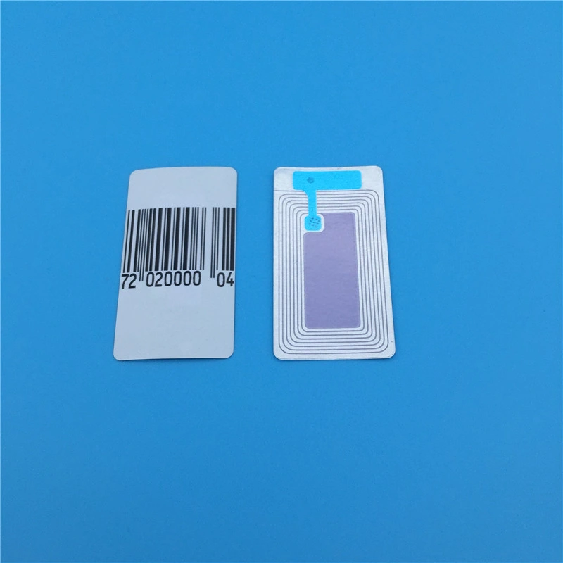 EAS Security Sticker 40*40mm RF Soft Label with 8.2MHz Frequency Blank Barcode Soft Label for Retail Store